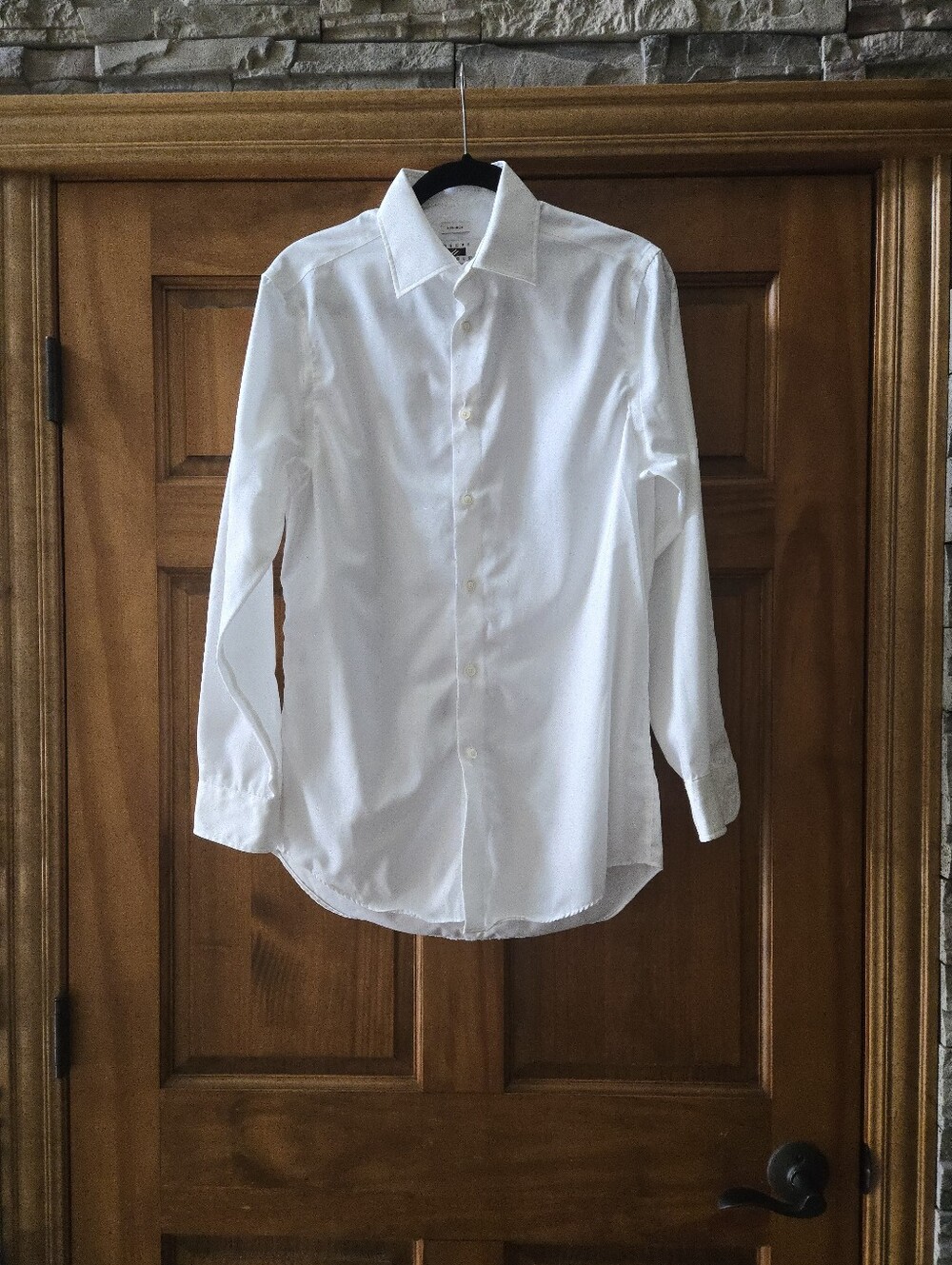 Joseph Abboud Men's White Dress Shirt - Classic Button-Down 15 32/33
